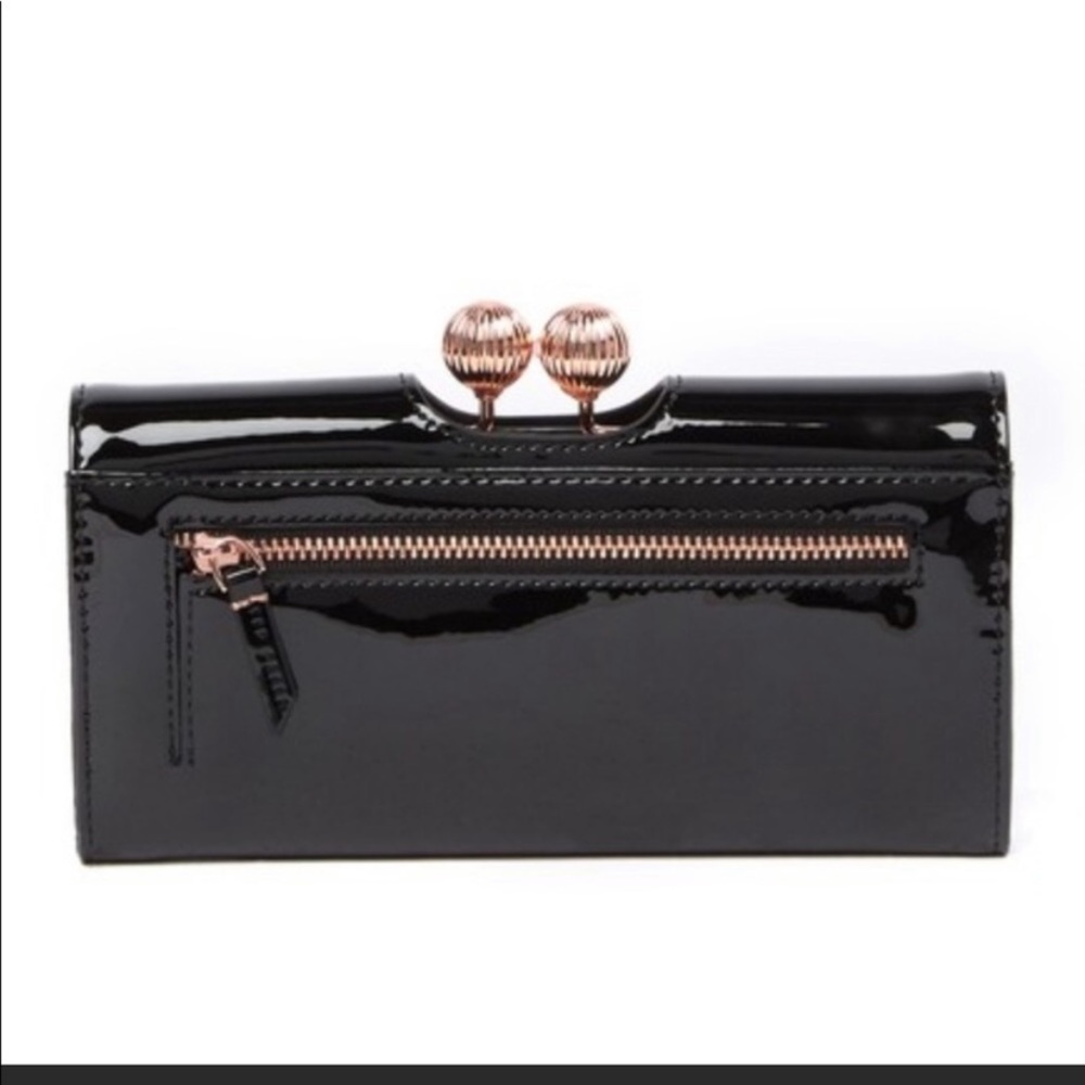 Ted Baker London Bobble Patent Leather Wallet - Picture 3 of 11